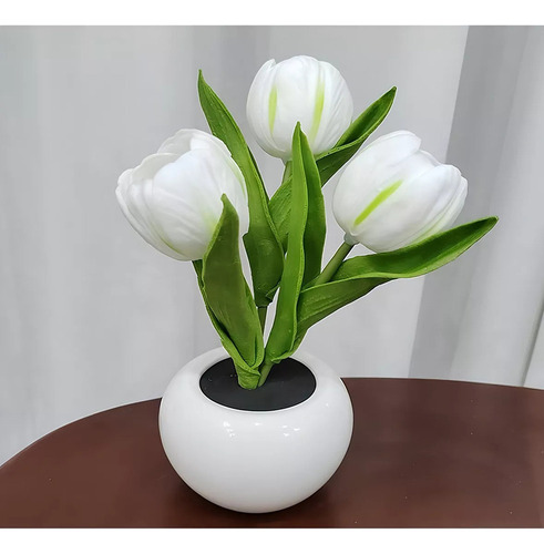 Lámpara De Lámpara De Maceta De Tulipán De Simulación De Y