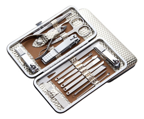 16x Cortaúñas Kit De Aseo Multiusos Con Estuche Para