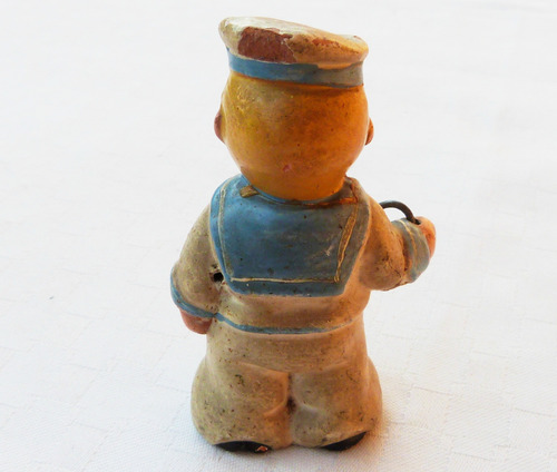 Monijor62-antiguo Coleccion Figura Niño Marinerito Terracota (Usado)