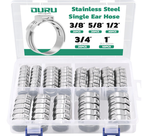 Ouru Surtido De 120 Anillos De Crimpado Pex, Abrazaderas Pex