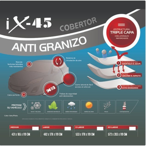Imagen 5 de 8 de Cobertor Funda Anti Granizo Auto T/m
