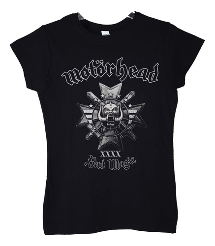 Polera Mujer Motorhead Bad Magic Metal Abominatron