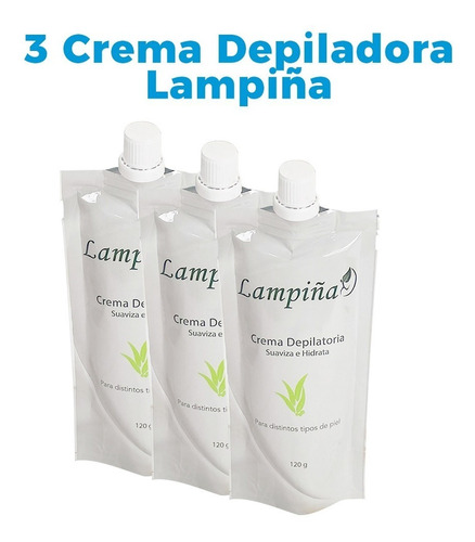 Crema Depiladora Corporal Lampiña- 3 Unid