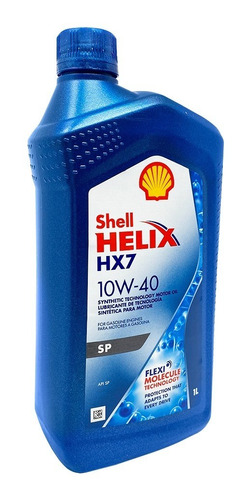 Imagen 1 de 3 de Aceite Semi Sintentico 10w40 Shell Helix Hx7 - Api Sn - 1l