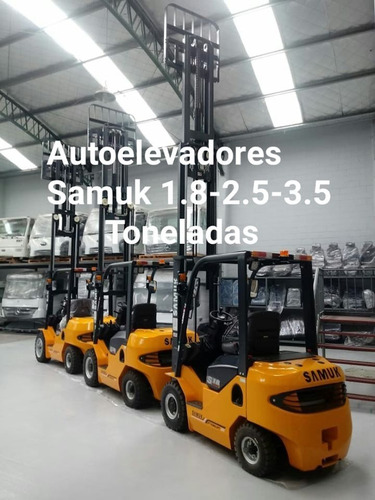 Imagen 15 de 15 de Autoelevador Samuk 1.8 Toneladas Torre Triple 4.80 Mts.