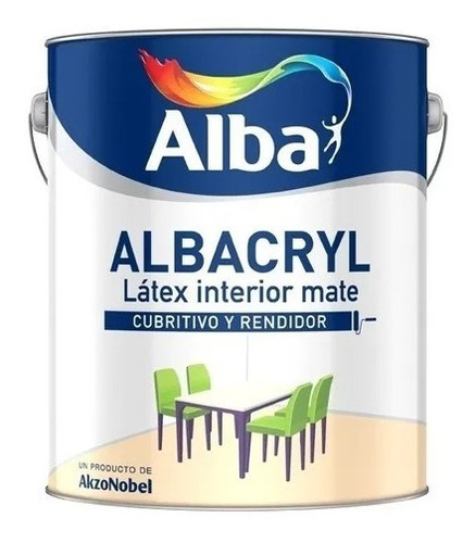 Albacryl Pintura Latex Interior Blanco Mate X 10l New Life