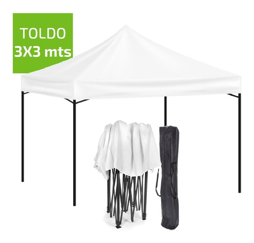 Imagen 9 de 10 de Toldo Carpa Plegable Reforzado 3x3 Impermeable Eventos