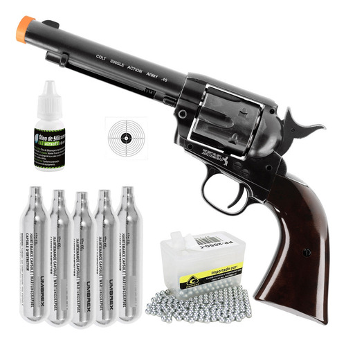 Revólver Colt Saa .45 Co2 Umarex Velho Oeste 4,5mm