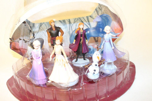 2019 Lote 8 Figuras Elsa Anna Olaf Disney Store Frozen Ii (Usado)