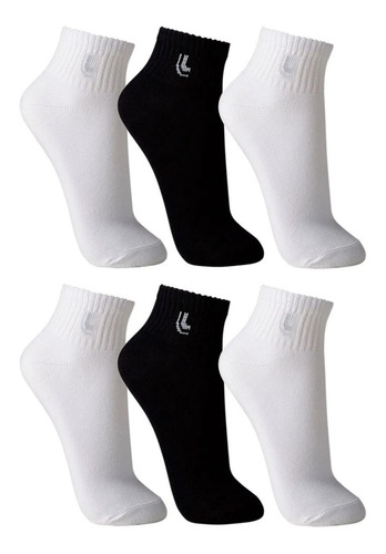 Imagem 6 de 8 de Kit 6 Pares Meias Lupo Cano Médio Academia Atacado Original