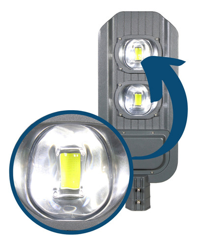 Lámpara Suburbana Alumbrado Publico 100w Led C/ Fotocelda