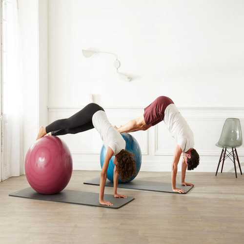 Pelota de gimnasia Nyamba de 75 cm para pilates, color azul