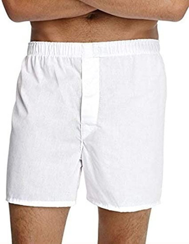 Imagen 4 de 7 de Hanes Boxer De Corte Completo Para Hombre Pack 4 Blancos Xl
