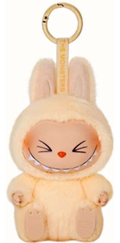 6pcs Labubu Macaron Monsters Vinilo Peluche Llavero