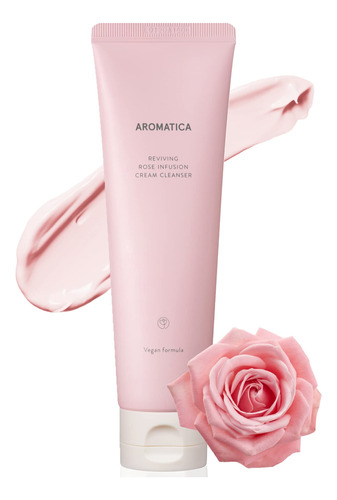 Aromatica Reviving Rose Infusion Cream Cleanser 5.11 Oz /145