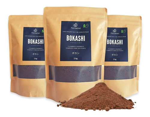 Adubo Bokashi Farelado 3 Kg 24hr