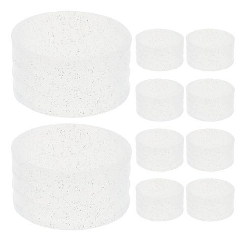 10 Peças De Anéis Para Raquete De Tênis: Silicone Antiderrap