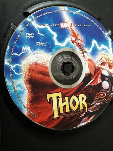 Dvd Video Pelicula Animada Thor Marvel (disco Estado 6/10)
