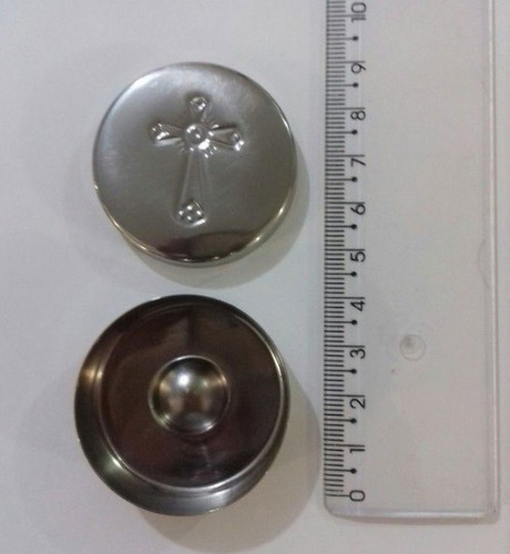 Teca Porta Hóstia Ministro Eucaristia Em Aço Inox - Cy-602