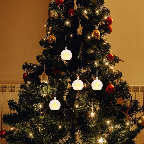 10 Piezas De Navidad Globo Colgante De Plástico Transparente