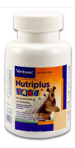 Nutriplus Tabs De Virbac 60 Tabletas Vitaminas Para Perro