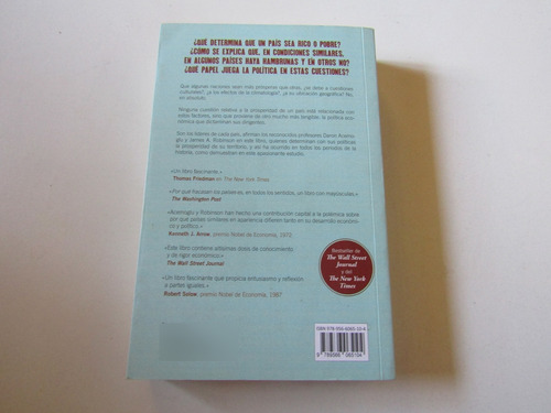 Por Que Fracasan Los Paises D. Acemoglu - J. A. Robinson (Usado)