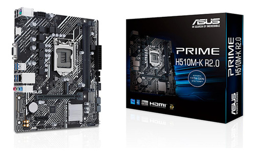 Tarjeta Madre Asus Prime H510m-k R2.0 Intel 1200  10ma-11va