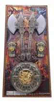 Comprar Set De Hacha Y Escudos Mediaval En Blister