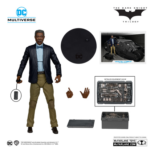 Lucius Fox & Tumbler The Dark Knight Dc Multiverse Mcfarlane