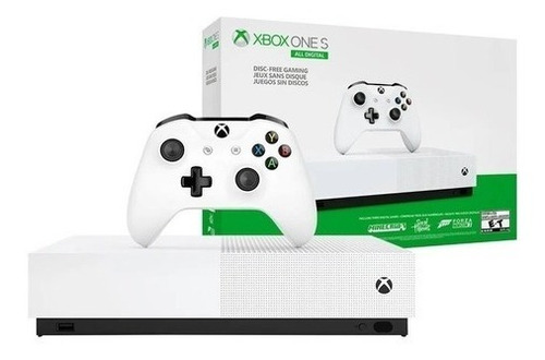 Xbox One S 1tb All-digital Edition + 2 Controles + Baterías