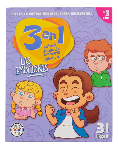 Juego De Mesa Infantil Didáctico 3 En 1 Las Emociones