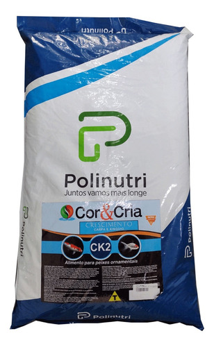 Ração Poli-nutri Ck2 Crescimento Para Carpa E Kinguio 15kg