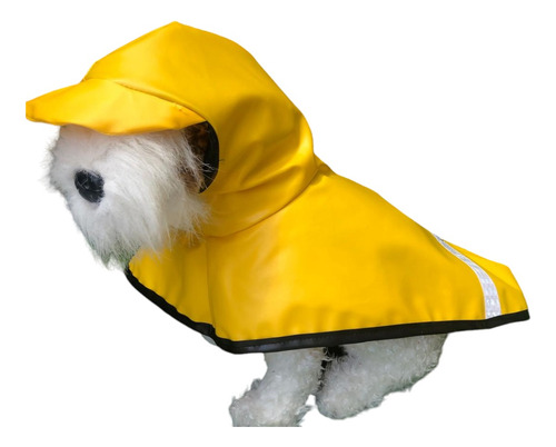 Impermeable Con Gorro Talla 2 Perro Raza Chica
