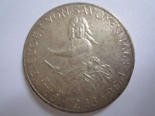 Austria Moeda Prata 25 Shilling 1963