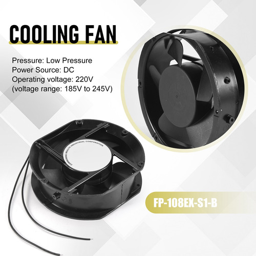 Ventilador Queenly-axial Fp-108ex-s1-b, 220 V, 38 W, Doble R