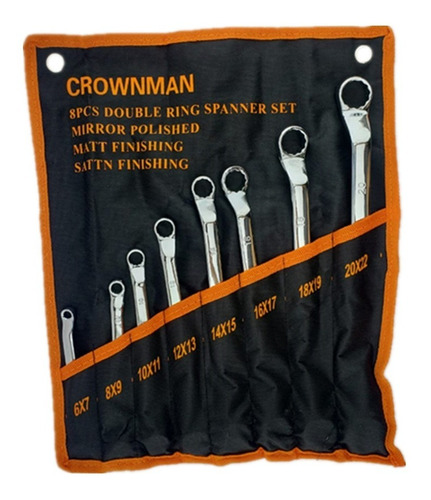 Set Juego De Llaves Curva Corona Corona 8 Piezas Crownman