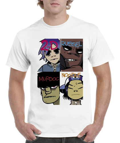 Hermosas Playeras Gorillaz Banda 