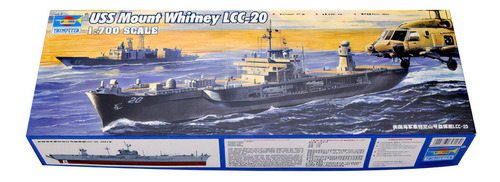 Uss Mount Whitney Lcc-20 Trumpeter 05718 Color Gris Con Rojo