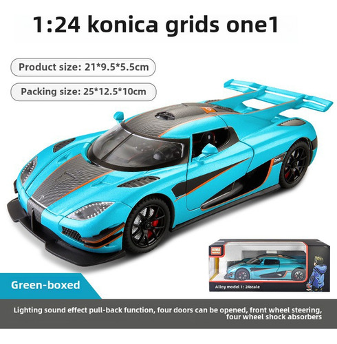 1-24 Nuevo Lamborghini V12 Okoniseger-box-blue A Escala 1:22