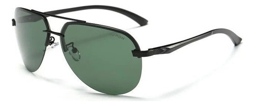 Óculos De Sol De Alumínio Aoron Polarizado Proteção Uv400 Cor Verde e preto Cor da armação Preto Cor da lente Verde