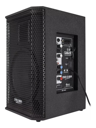 Caixa Ativa + Passiva Donner Saga 10a + Saga 10p 400wrms Cor Preto