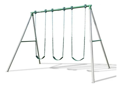 Columpio Mecedora Para Niños 3 Asientos Juego Exterior