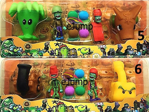 Juguete Planta Vs Zombies X 4 Varios Modelos Dia Del Niño