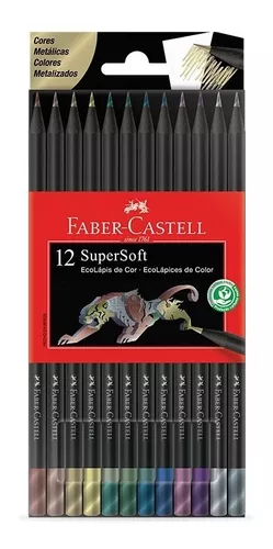 12 EcoLápices color 6Neon + 6Pastel SuperSoft FABER-CASTELL