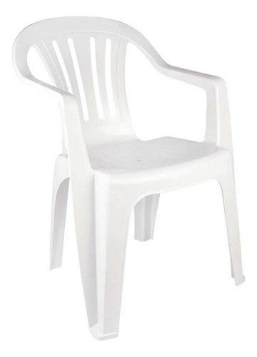 Cadeira De Plástico Bela Vista Branca - Mor