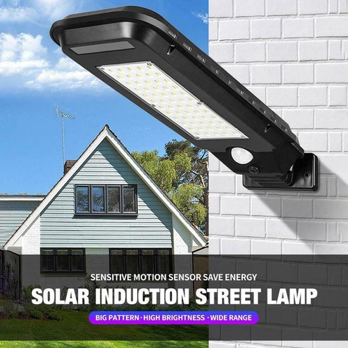 Foco Solar 40 Led Pared Con Sensor T100a 