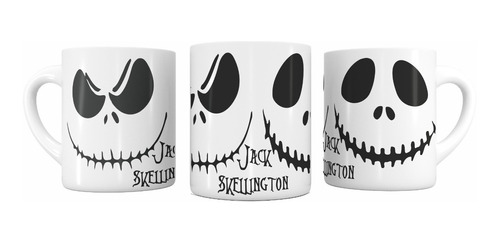 Taza Jack El Extraño Mundo De Jack Cara Halloween Christmas