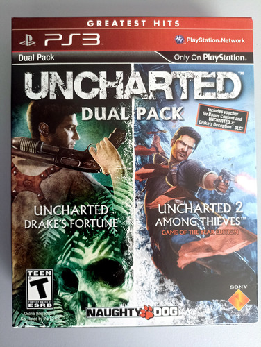 Uncharted Dual Pack - Uncharted 2 - Ps3 - Excelente Estado (Usado)