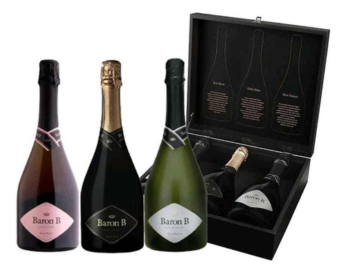 Estuche Baron B X 3 Extra Brut, Brut Rose Y Brut Nature