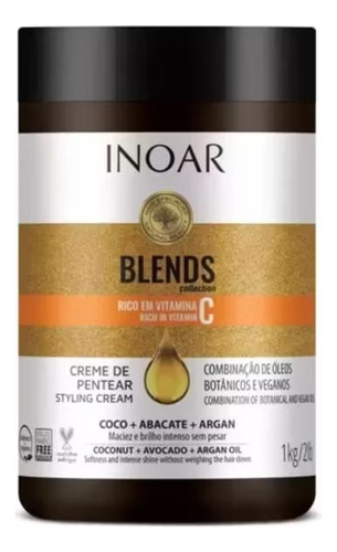 Crema De Peinar Inoar Blends 1 Kg